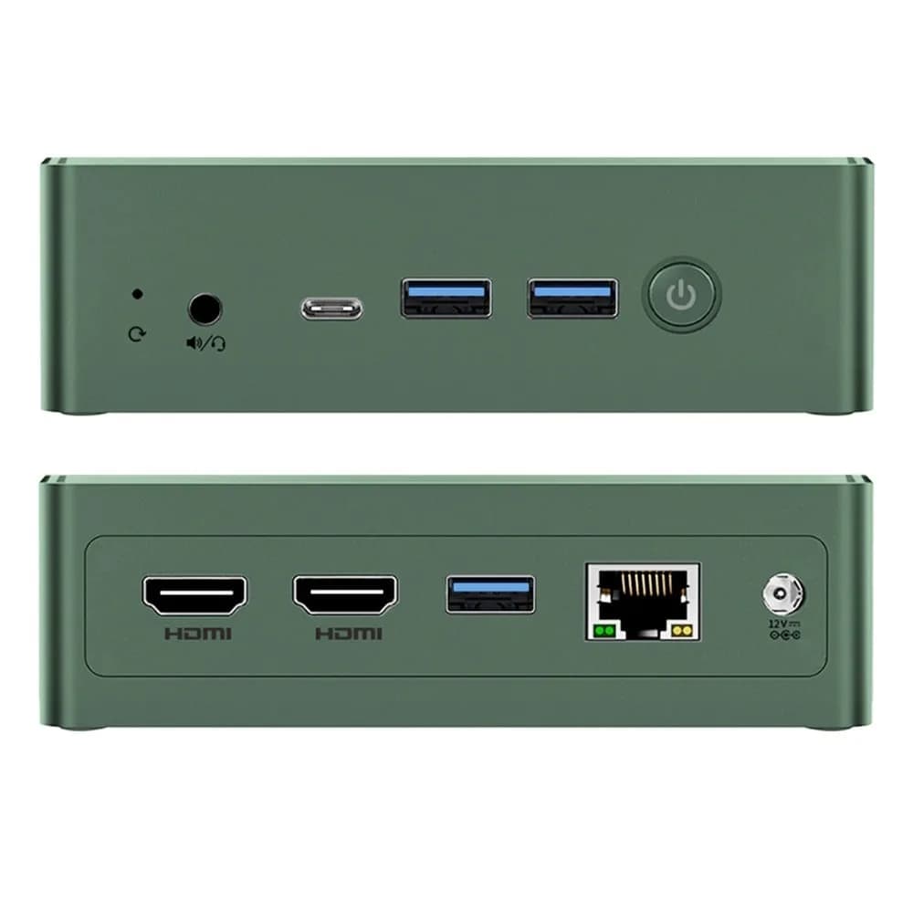 Mini PC de Bureau Bmax B6 Plus I3 10E Gen 12 Go 512 Go SSD Vert
