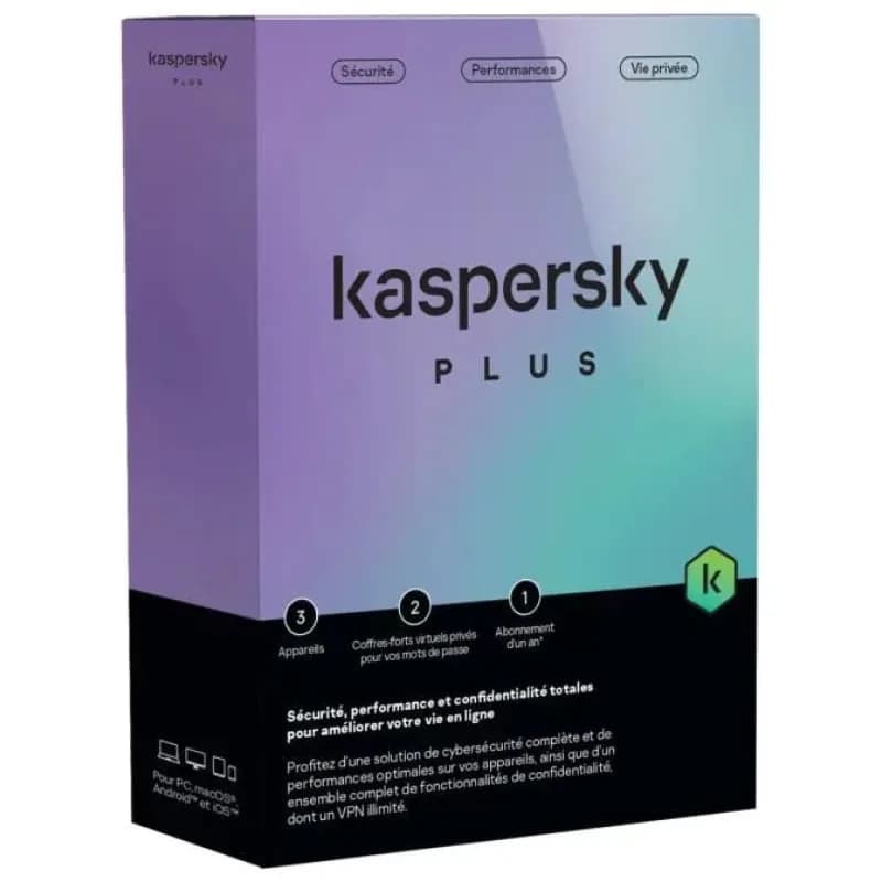 Antivirus Kaspersky Plus 1 Appareil