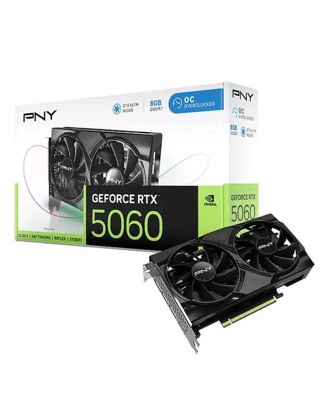 Carte Graphique Gamer PNY Geforce RTX 5060 8G Dual Fan