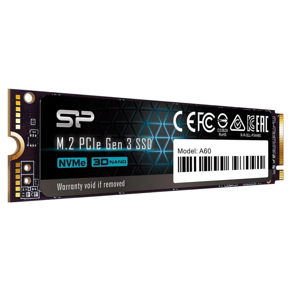 Disque Dur Silicon Power SSD 256 GB PCIE A60 M.2 2280