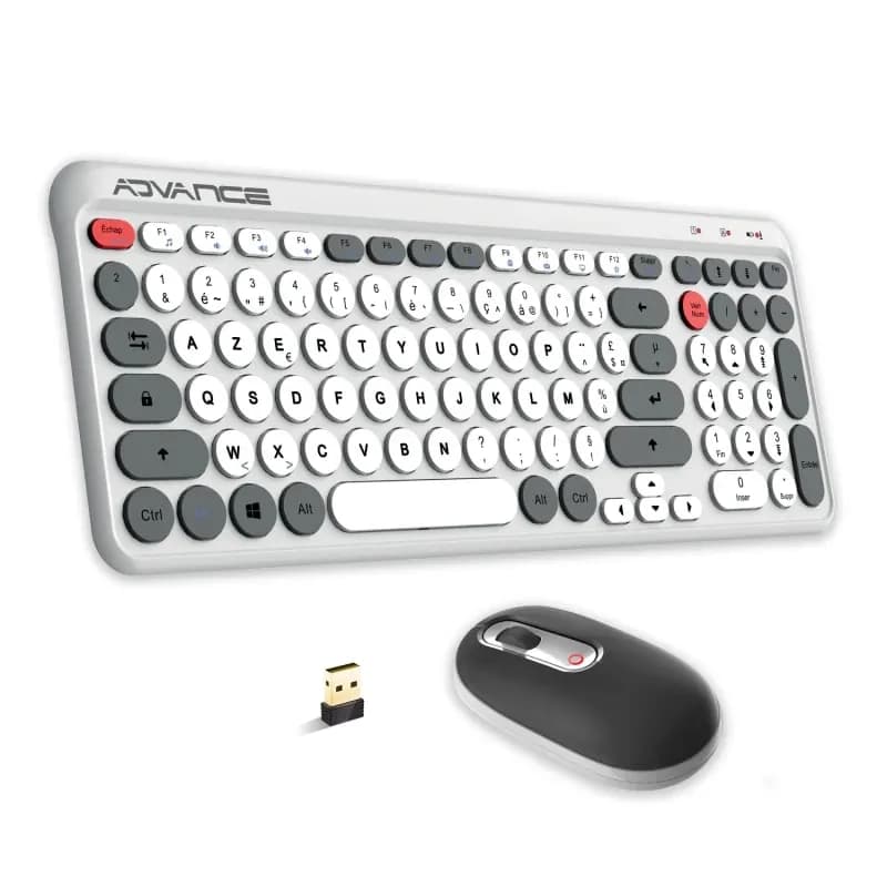 Ensemble Clavier Souris Sans Fil Advance Ergostyle CLS-9100RF