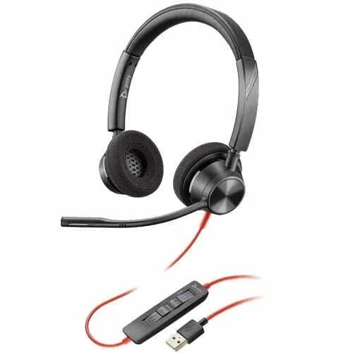 Micro Casque HP Poly Blackwire 3320 USB-a Certifie Microsoft Teams