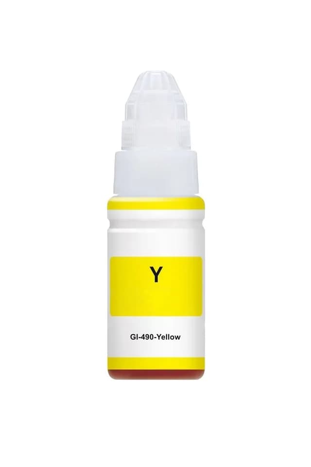 Bouteille d'Encre Adaptable Canon GI 490 70ML Yellow