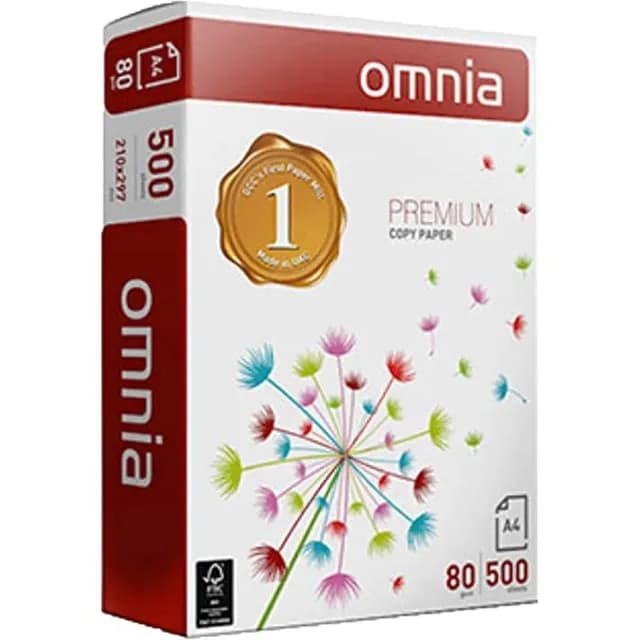 Rame Papier A4 Extra Blanc 80GR Omnia