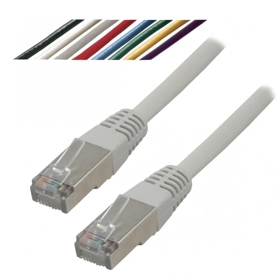 Cable Reseau RJ45 CAT6 Utp 1M Intellinet Gris / Rouge / Bleu