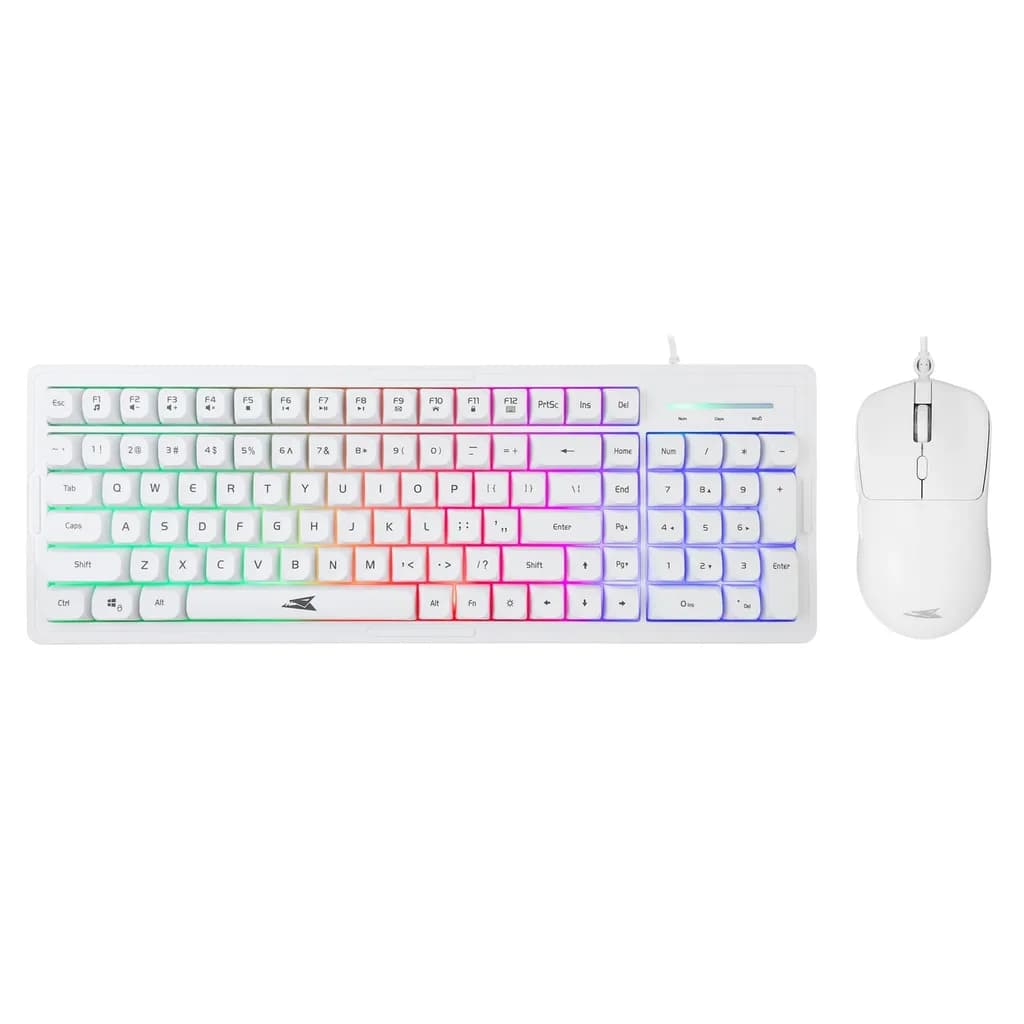 Combo Gaming Filaire Baracuda Orca BGC-012 Blanc