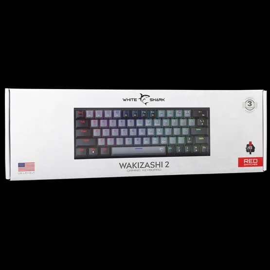 Clavier Gaming White Shark GK-002711V2 Wakizashi Grey-Black-Red
