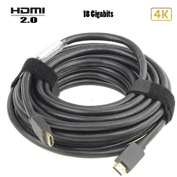 Cable HDMI Vers HDMI 4K 15 Metres Noir