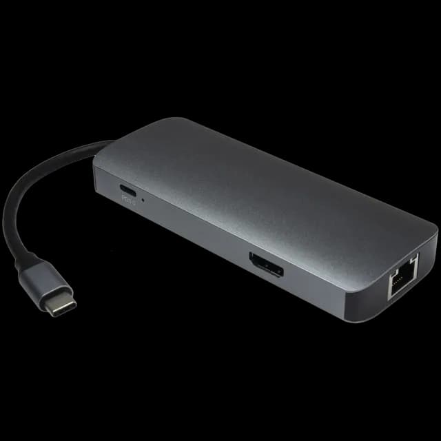 Hub USB-C Argus H-428 7 en 1 HDMI 4K, RJ45 et PD 100W