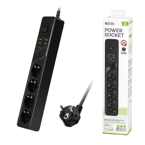 Multiprise BKL-03 4P +4P USB +2P Type-C 2M 4.2A