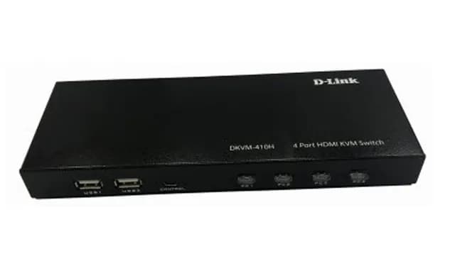 Commutateur KVM D-Link DKVM-410H 4 Ports HDMI 2.0 USB 4K