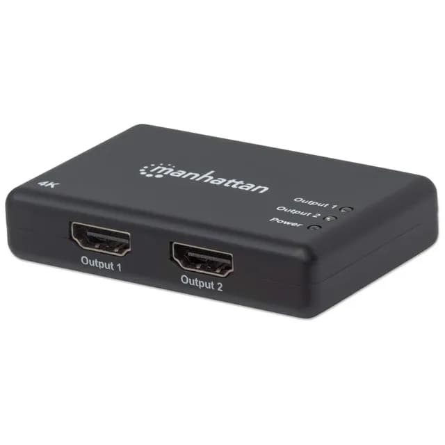 Splitter HDMI Manhattan 2 Port 4K Noir