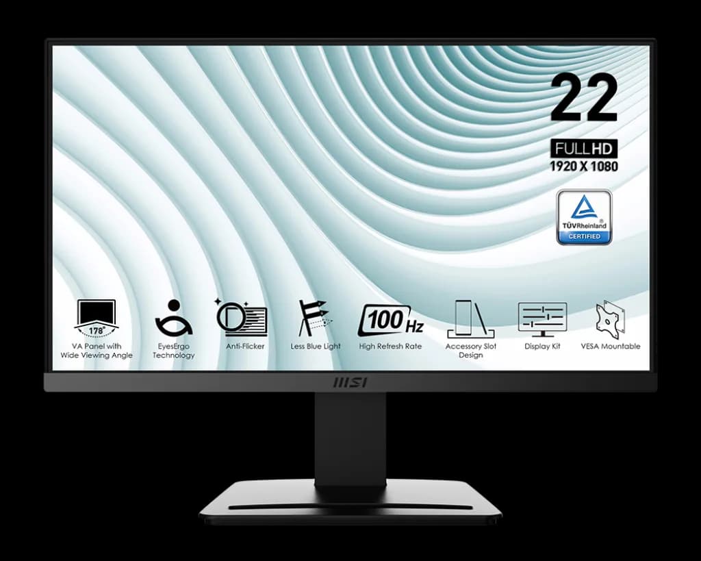 Ecran MSI Pro MP223 21.45" FHD 100 Hz