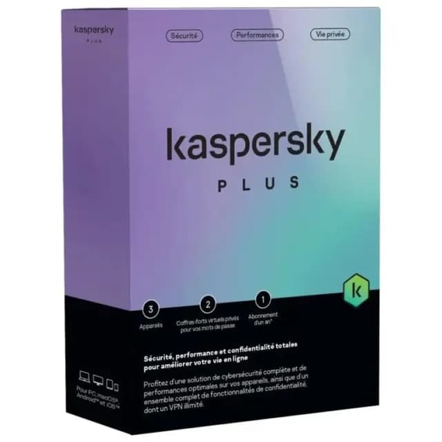 Antivirus Kaspersky Plus 5 Appareils
