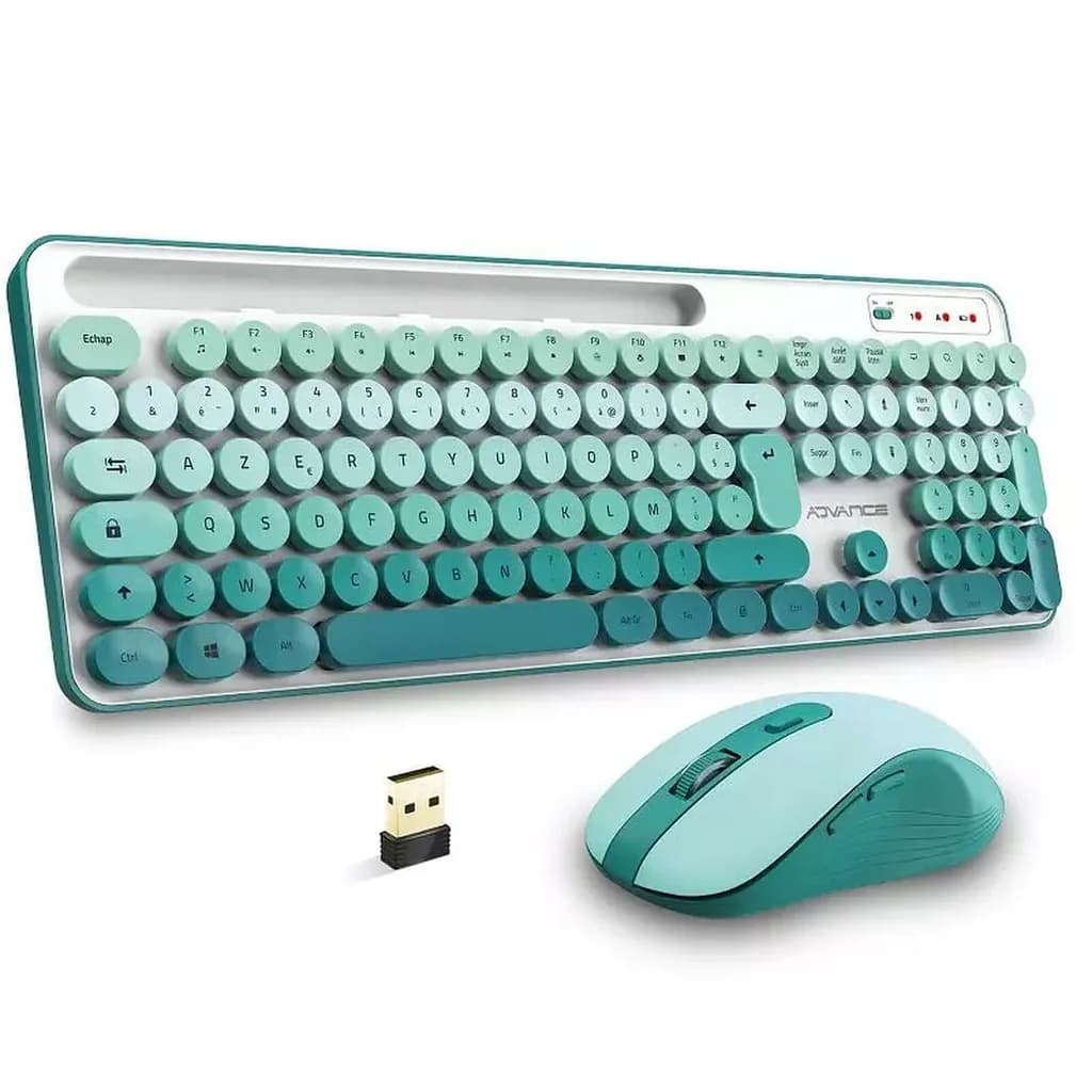Ensemble Clavier Souris Sans Fil Advance Peps Vert CLS-SMT-GN