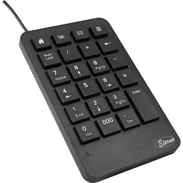 Clavier Numérique Eterno KB120 USB - Noir