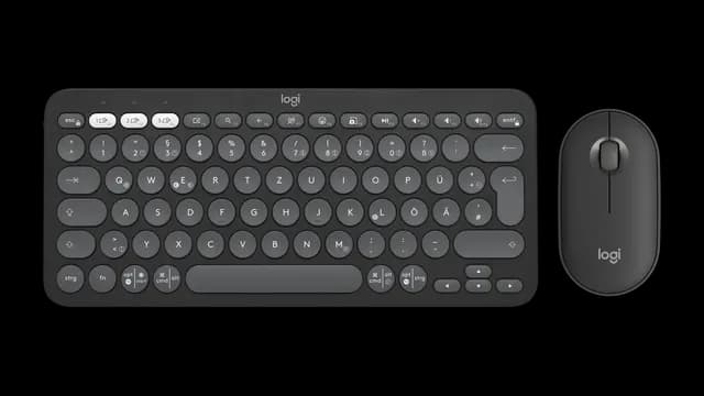 Ensemble Clavier Souris Logitech Sans Fil Pebble 2 White