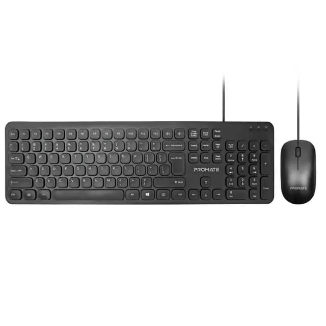 Ensemble Clavier et Souris Filaire Promate COMBO-KM2