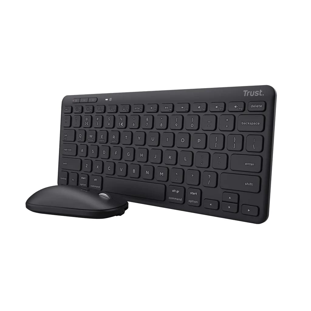 Ensemble Clavier et Souris Trust Lyra Sans Fil AZERTY Multi-Appareils