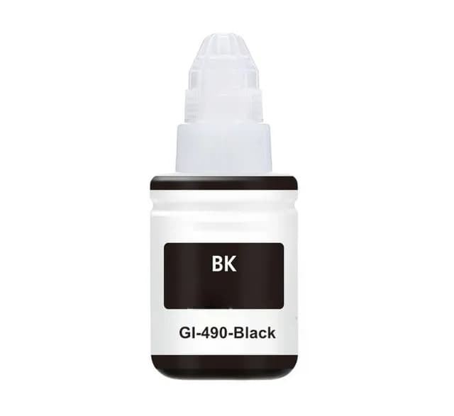 Bouteille d'Encre Adaptable Canon GI 490 135ML Noir