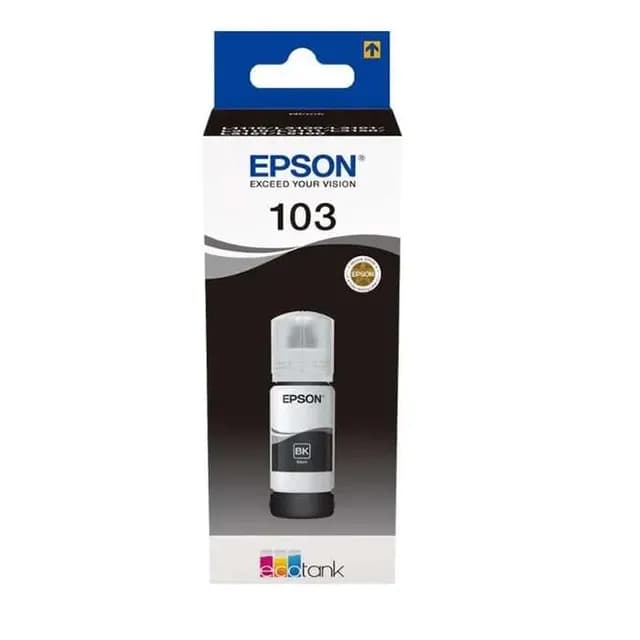 Bouteille d'Encre Original Epson Ecotank 103 Noir 65ML