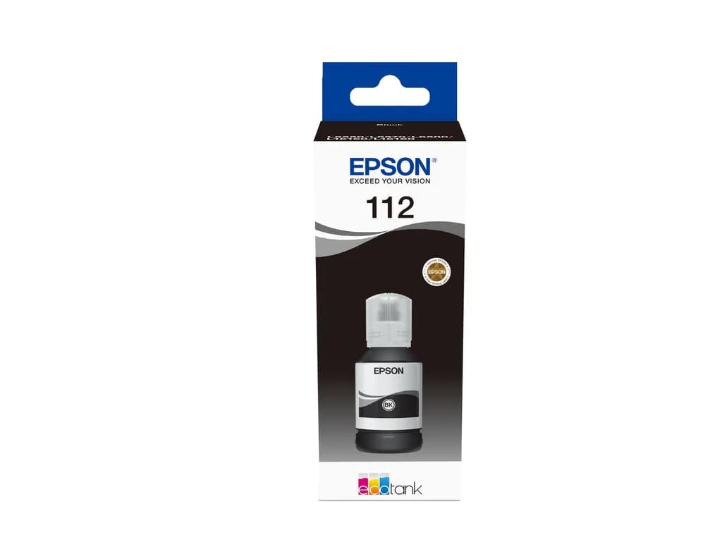 Bouteille d'Encre Original Epson Ecotank 112 Noir 70ML