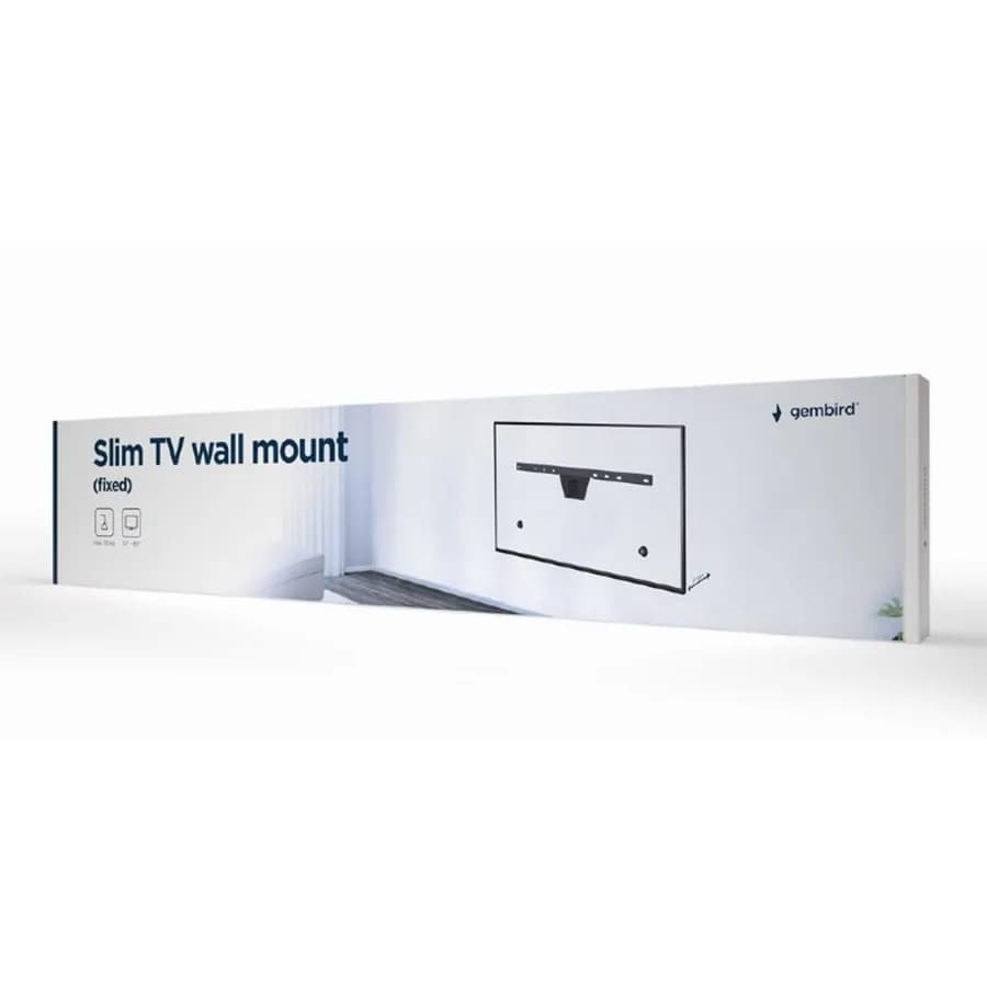 Support Mural Gembird pour Televiseur Mince Fixe 37"-80" 50 KG