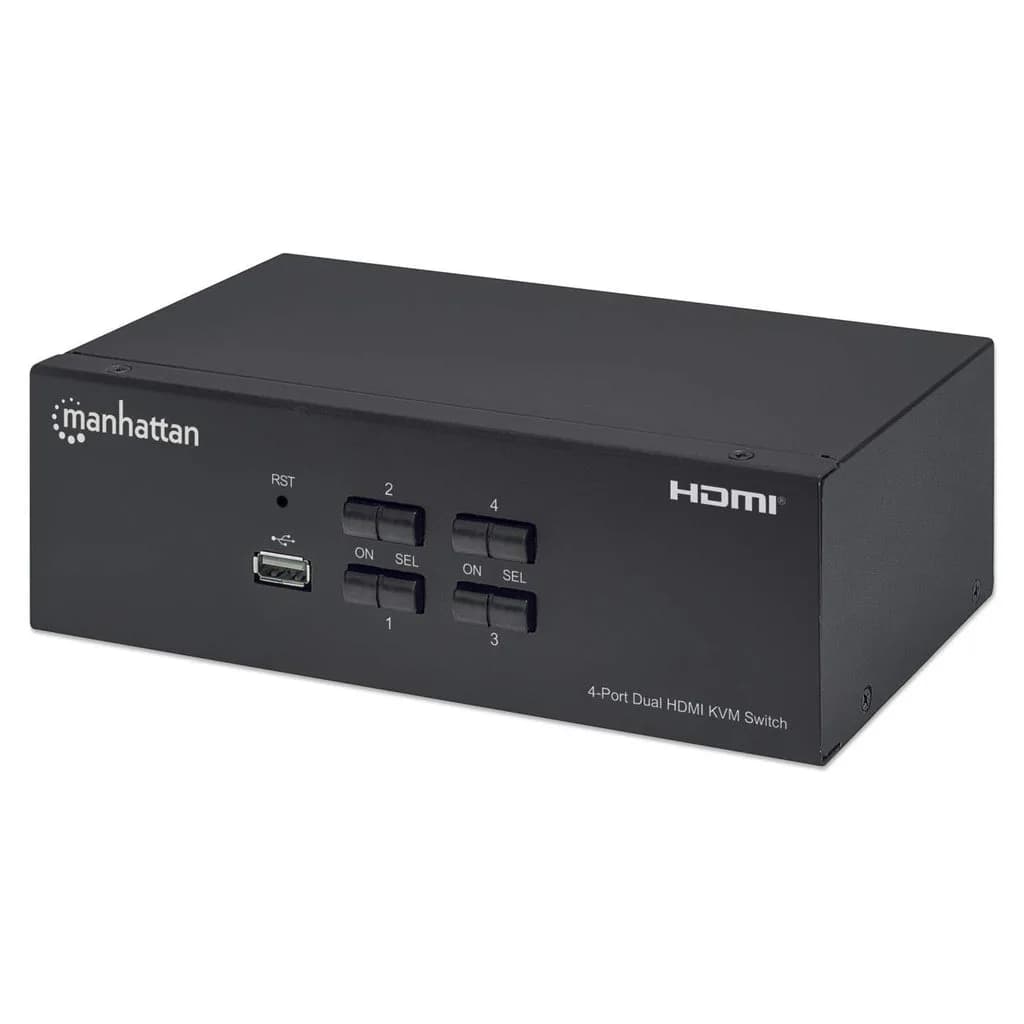 Switch HDMI KVM 4 Port Dual Monitor