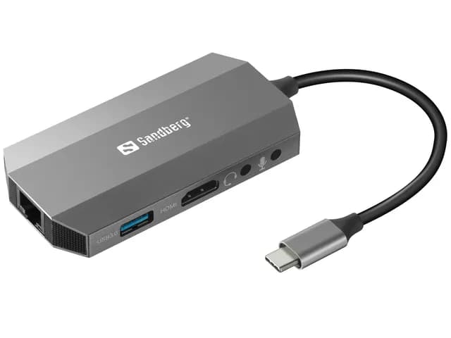 Sandberg Docking Station 6EN1 USB-C 2X USB/VGA/HDMI/PD